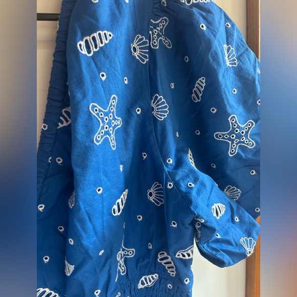 Lilly Pulitzer Kilynn Eyelet Dress Barton Blue Shell Embroidery 14 - Picture 5 of 5